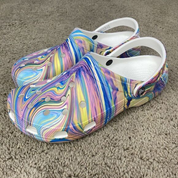 Crocs Classic Out Of This World II Clogs Pastel Colored‎ Men's Size 13 NWT - Picture 1 of 10
